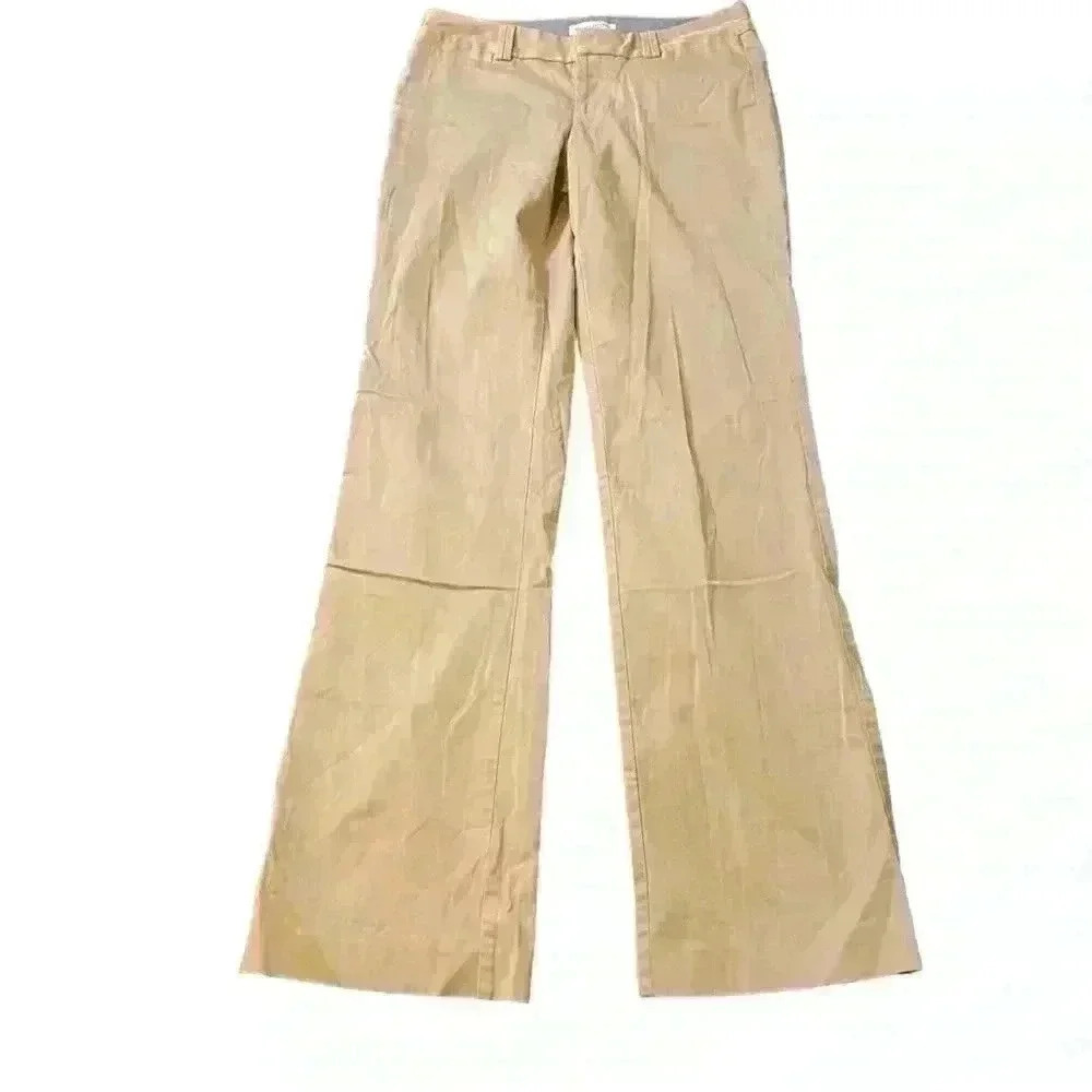 Banana Republic Women Jeans The Logan Fit Stretch Khaki/light tank Cotton 6L